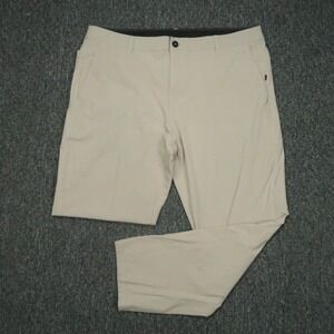 Vuori Pants Mens 36x29 Khaki Tan Aim Performance Stretch Chino Zip Pocket